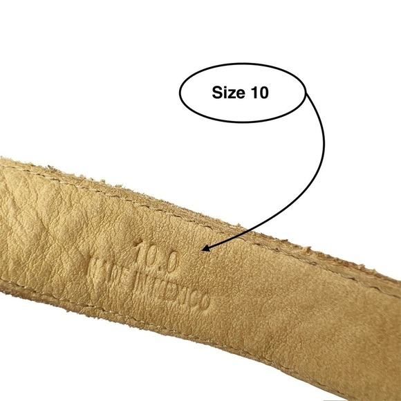 New Bed|Stu Brisa Size 10 Platform Sandal Leather Cashew Tan Flatform Bedstu - Picture 8 of 11